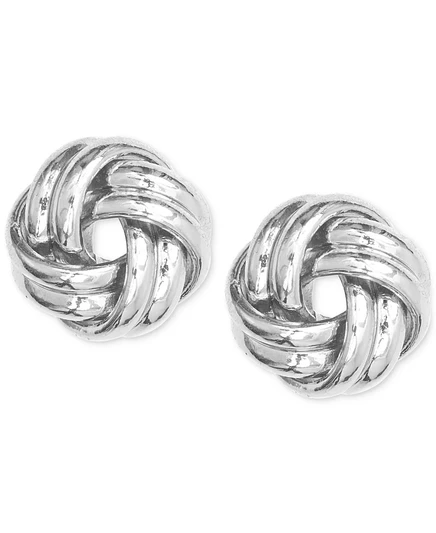 Серьги-пусеты Anne Klein «Узел», серебристые
