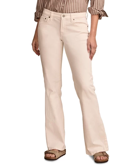 Женские джинсы Lucky Brand Mid-Rise Sweet Flare, белые