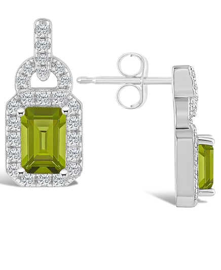 Женские серьги Macy's с цитрином, серебро, хризолитовые