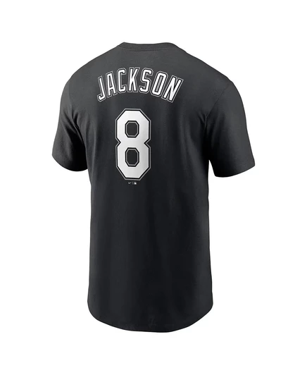 Мужская футболка Nike Bo Jackson Black Chicago White Sox Cooperstown из коллекции Fuse с именным номером black
