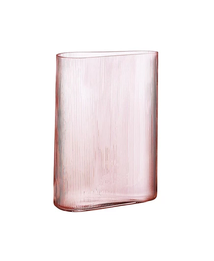 Высокая ваза Nude Glass Mist, пыльно-розовая