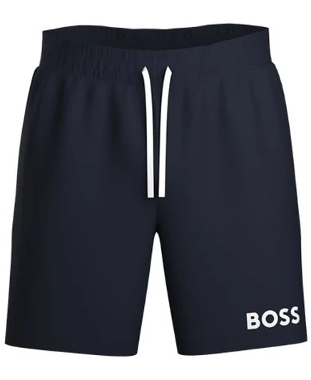 Мужские шорты Hugo by Hugo Boss с логотипом, синие