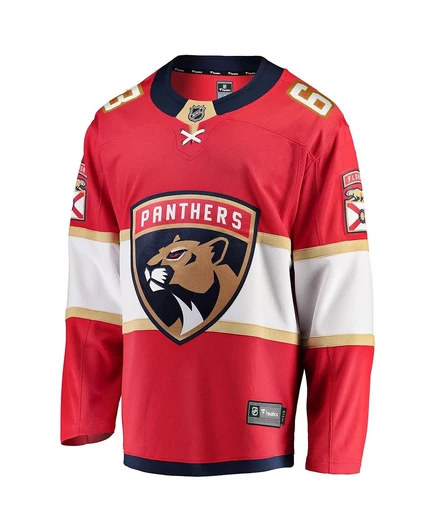 Мужская хоккейная джерси fanatics brad marchand home florida panthers, красная