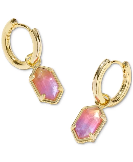 Позолоченные серьги Hallie Huggie от Kendra Scott с 14-каратным покрытием