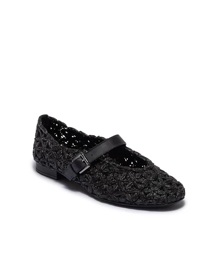 Женские балетки Bernardo Footwear Borden Raffia, черные