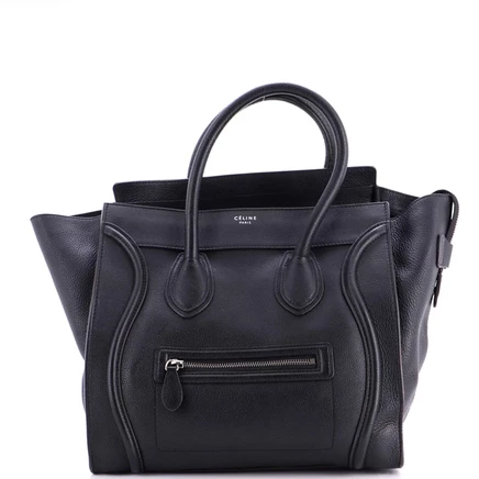 Женская сумка Pre-Owned Celine Mini Luggage кожаная, черная