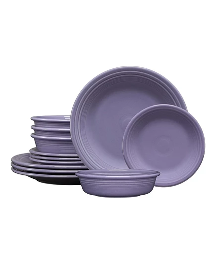 Классическая оправа Fiesta Lavender, 12 шт. Набор посуды, Сервиз на 4 персоны фиолетового цвета