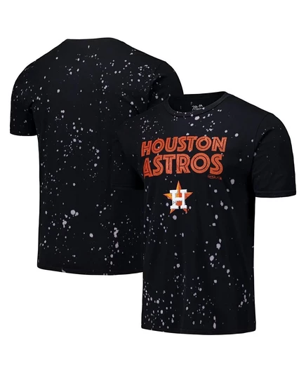 Мужская футболка Majestic Houston Astros, черно-белая