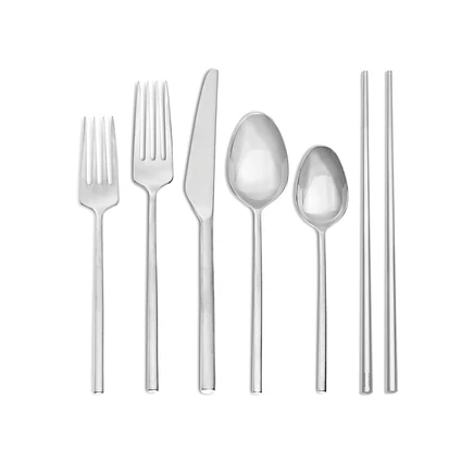 Vera Wang Wedgwood Moderne, 5 шт. Набор столовых приборов с палочками для еды из серебра