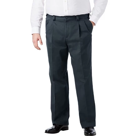 Мужские брюки KINGSIZE Big & Tall с защипами, серые