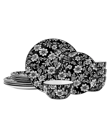 Сервиз Pfaltzgraff Midnight Blooms 12 пр., разноцветный