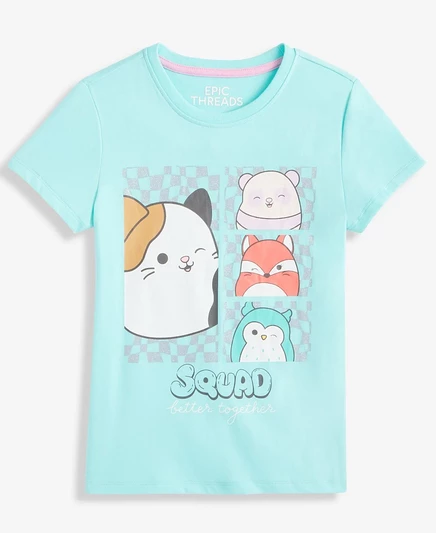 Детская футболка Epic Threads Squish Mallow, зеленая