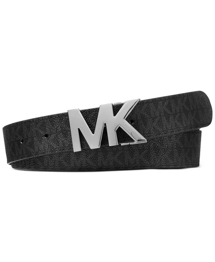Мужской ремень Michael Kors Signature, черный/черный