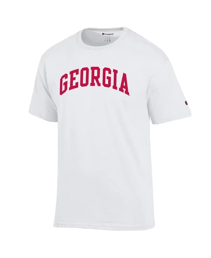 Мужская белая футболка Champion от Georgia Bulldogs Basic Arch white