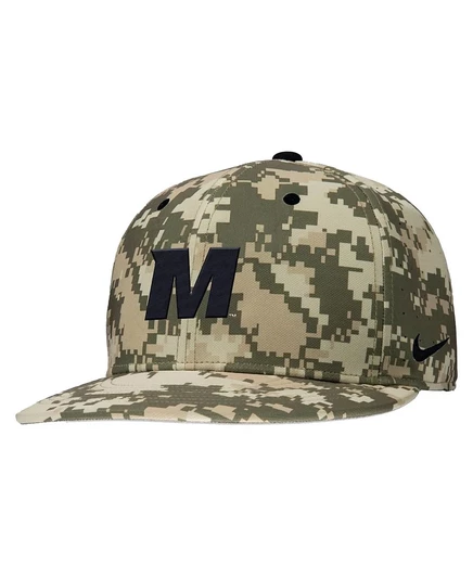 Мужская приталенная бейсболка Nike с цифровым камуфляжем Missouri Tigers для выступлений на поле боя