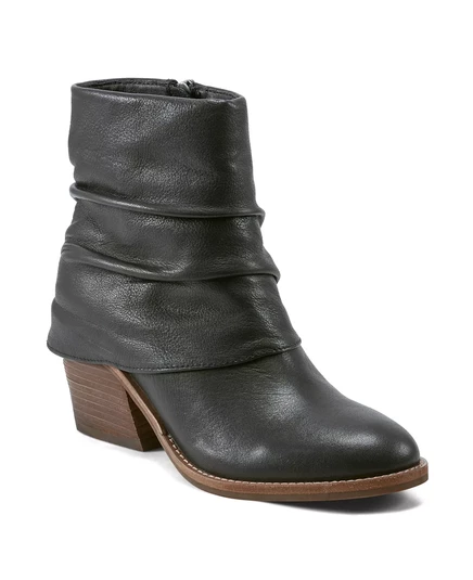  Женские модные сапоги с рюшами на массивном каблуке olive leather