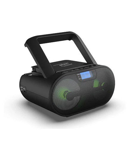Портативная стереосистема Riptunes CDB-237 CD/BT, розово-черная
