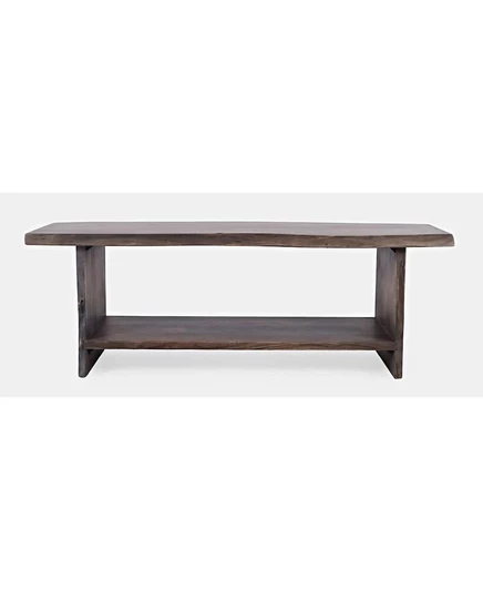Скамья для хранения из массива дерева Jofran Cooper Modern Live Edge 52"