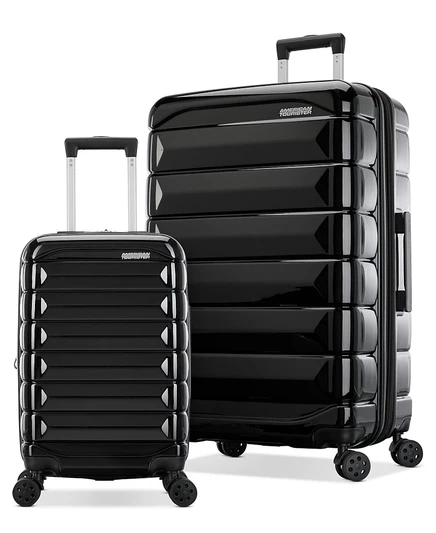 Набор чемоданов american tourister kontour, 20″ и 28″, черный