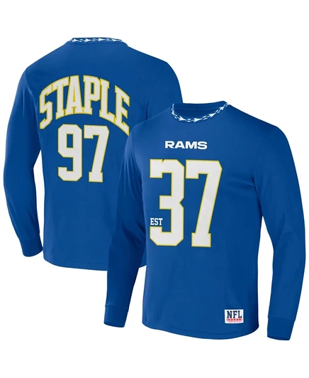 Мужская футболка Nfl Properties Los Angeles Rams джерси, синяя