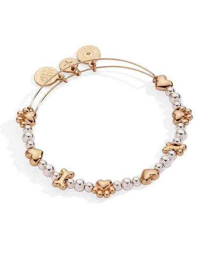 Браслет Alex and Ani Puppy Love с бусинами
