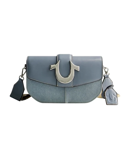 Женская сумка True Religion Saddle джинсовая, синяя