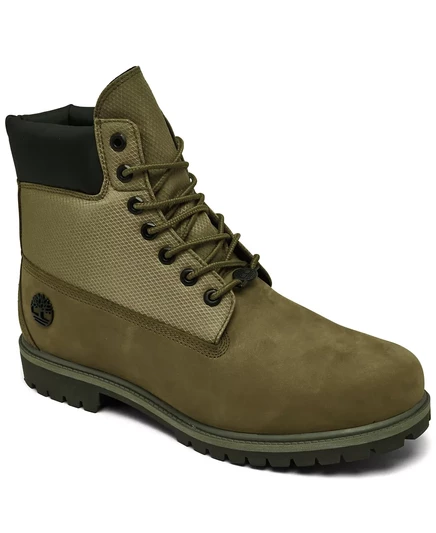  Мужские 6-дюймовые водонепроницаемые ботинки премиум-класса от Finish Line olive nubuck
