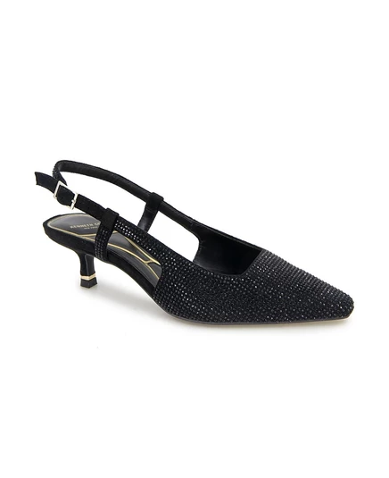Женские туфли-лодочки Martha Crystals Kenneth Cole New York на высоком каблуке с открытой спиной черного цвета