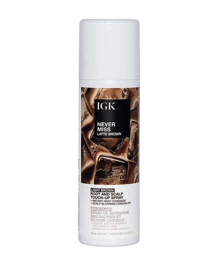 Увлажняющий спрей для волос IGK Hair Never Miss от корней и кожи головы Latte Brown