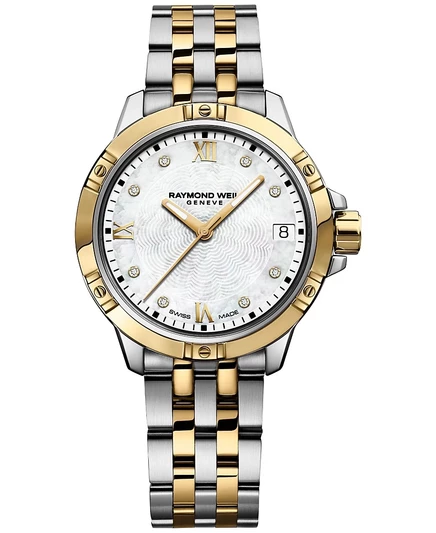 Женские часы Raymond Weil Tango 30 мм с бриллиантами, белые