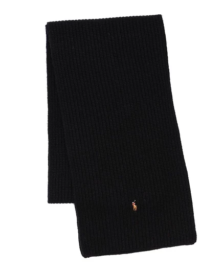 Мужской шарф Polo Ralph Lauren Signature Knit, черный