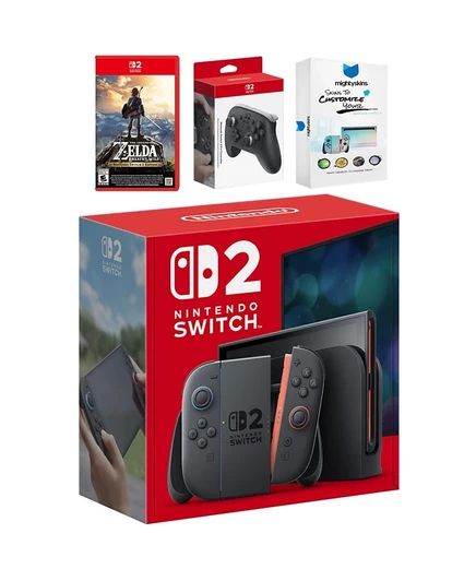 Игровая консоль Nintendo Switch 2 с Pro Controller и Zelda, серый