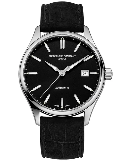 Мужские часы Frederique Constant Classic Index, автомат, 40 мм, черный