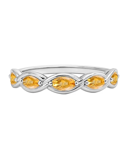 Кольцо Macy's с аметистом 0,33 ct. серебро 925, оранжевое