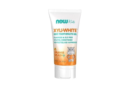 Детская зубная паста NOW Foods XyliWhite, оранжевая, 3 унции, без цвета