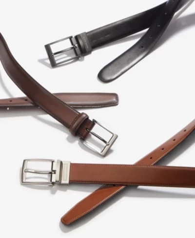 Мужской кожаный ремень Perry Ellis Portfolio