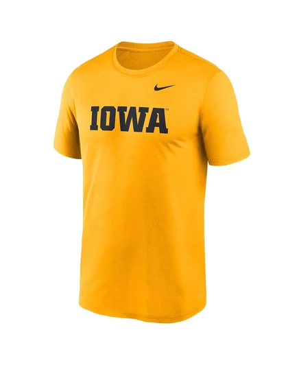 Мужская золотая футболка Nike Iowa Hawkeyes Prime Time Legend с надписью Wordmark от Nike gold