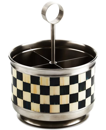 Подставка для столовых приборов Mackenzie-Childs Courtly Check