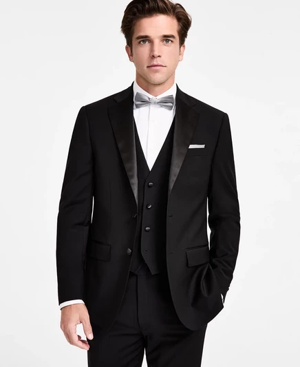 Мужской смокинговый пиджак Calvin Klein Slim-Fit, черный