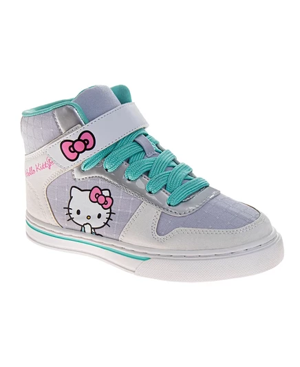 Кроссовки для девочек Hello Kitty высокие, белые