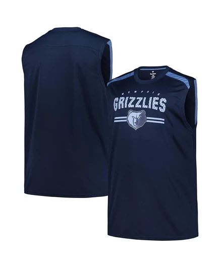 Мужская майка Fanatics Memphis Grizzlies Birdseye, темно-синяя