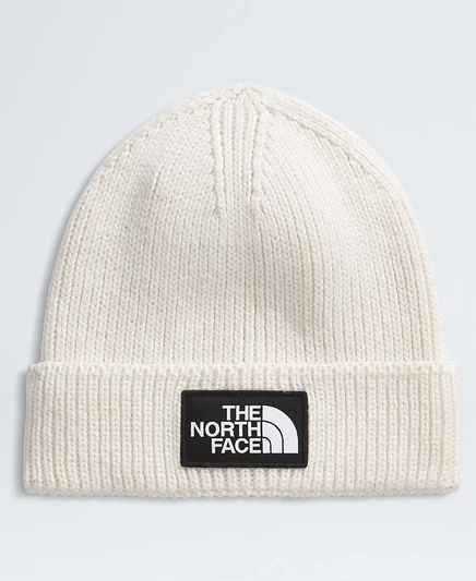 Мужская вязаная шапка The North Face TNF Logo Box, белая