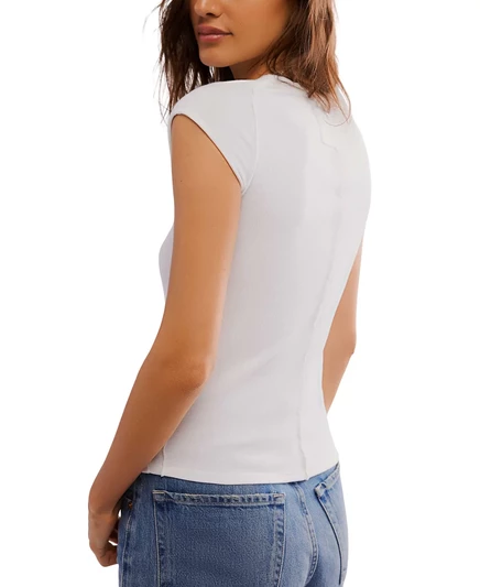Женская футболка с коротким рукавом Free People Ever Had ivory