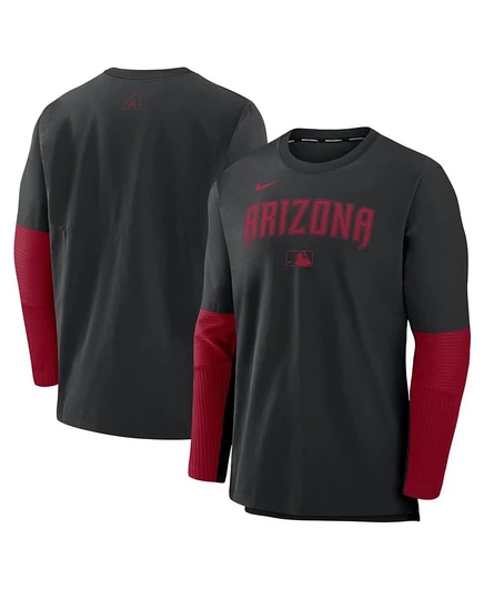 Мужской лонгслив Nike Arizona Diamondbacks Authentic, черно-красный