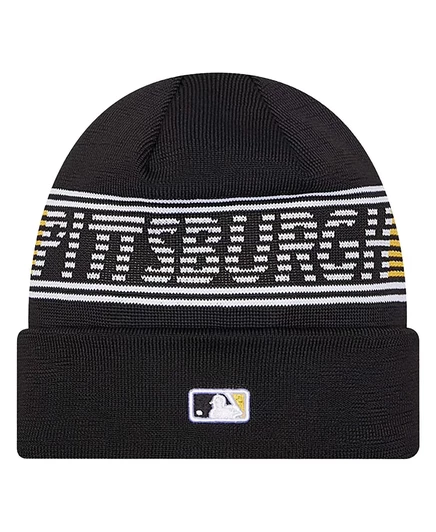 Мужская шапка New Era Pittsburgh Pirates с отворотом, черная