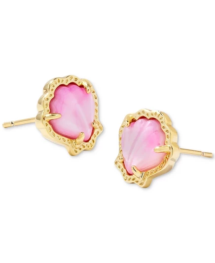 Женские серьги Kendra Scott Brynne позолоченные, фиолетовые