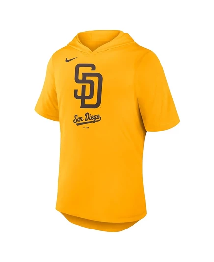 Мужская футболка с капюшоном Nike Gold San Diego Padres Tri-Blend Performance Hoodie gold
