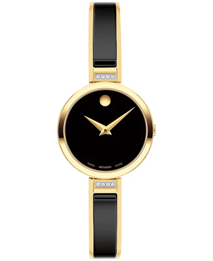 Женские часы Movado Moda кварцевые 24 мм, черные
