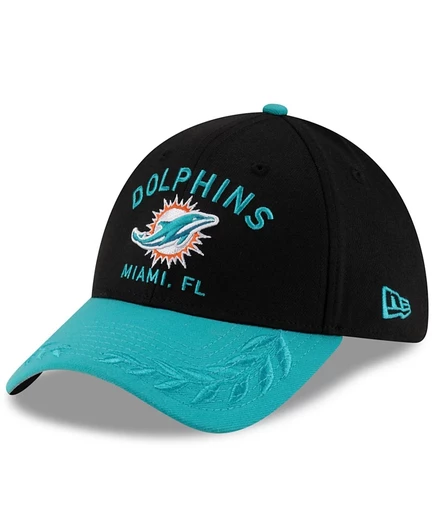 Мужская кепка New Era 39THIRTY Dolphins, черно-бирюзовая