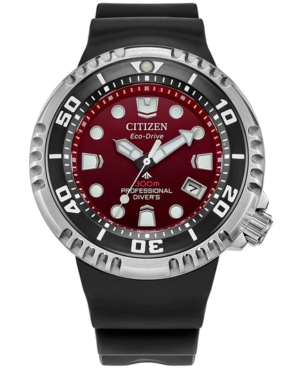 Мужские часы Citizen Promaster 46 мм с PU ремешком, черные